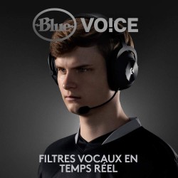 Logitech g pro x lightspeed casque gaming sans fil avec technologie de filtre de micro bleu voice, transducteurs pro-g 50mm, dts