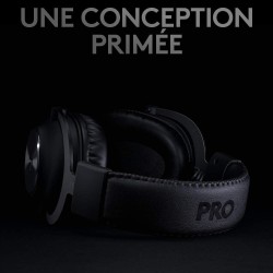 Logitech g pro x lightspeed casque gaming sans fil avec technologie de filtre de micro bleu voice, transducteurs pro-g 50mm, dts
