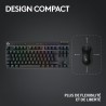 Logitech g pro x tkl lightspeed clavier de jeu sans fil, ultra-portable + pro x 2 lightspeed casque audio bleutooth, bleutooth/u