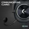 Logitech g pro x tkl lightspeed clavier de jeu sans fil, ultra-portable + pro x 2 lightspeed casque audio bleutooth, bleutooth/u