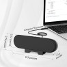 Haut Parleurs PC, Haut Parleur Ordinateur, Mini Barre de Son PC USB, Enceinte PC avec Design à Clipser pour Moniteur Portable, T