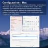 Soulion r100 enceinte pc, bleutooth barre de son pc avec synchronisation/affichage audio-lumière, pour pc, tablette, smartphone,