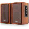 Haut-parleurs pc 2.0 en bois 40w – enceintes usb bleutooth avec dsp hi-fi, enceintes pc portables basses puissantes, son stéréo 