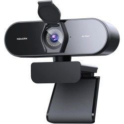 Webcam 4K UHD avec Autofocus Ultra-Rapide PDAF+CDAF, 1080P@60FPS, Microphones à Réduction de Bruit, Lumière Auto-Adaptée, USB Pl