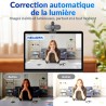 Webcam 4K UHD avec Autofocus Ultra-Rapide PDAF+CDAF, 1080P@60FPS, Microphones à Réduction de Bruit, Lumière Auto-Adaptée, USB Pl