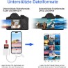 Lecteur de Carte SD pour iPhone, [Apple MFi Certified] Lightning USB C Adaptateur Carte SD pour Micro SD/SD, Lecteurs Carte Mémo