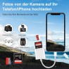Adaptateur lecteur de carte SD pour iPhone, USBC SD Card Reader Lightning to Memory Card Camera Reader Adaptateur carte microSD 