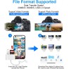 4 en 1 Lecteur Carte SD pour iPhone iPad, USB C Lightning Adaptateur Carte SD avec SD/TF/USB OTG/Chargement Slot, Lecteurs de Ca