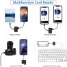 Lecteur Carte SD USB c Adaptateur Carte SD Carte SD Switch,lecteurs de Carte mémoire externes Lecteur de Carte SD USB avec OTG p
