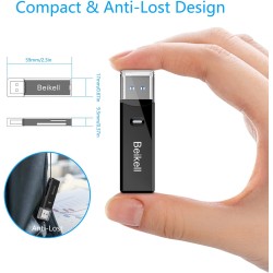 Lecteur de Carte USB 3.0, Beikell Lecteur de Carte Mémoire SD/Micro SD Haute Vitesse Card Reader MMC Memory Stick SDXC SDHC MSXC