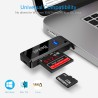Lecteur de Carte USB 3.0, Beikell Lecteur de Carte Mémoire SD/Micro SD Haute Vitesse Card Reader MMC Memory Stick SDXC SDHC MSXC