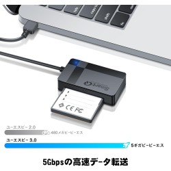SmartQ Lecteur de cartes SD USB 3.0 C368, Plug N Play, compatible avec Apple et Windows, alimenté par USB, supporte CF/SD/SDHC/S