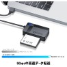 SmartQ Lecteur de cartes SD USB 3.0 C368, Plug N Play, compatible avec Apple et Windows, alimenté par USB, supporte CF/SD/SDHC/S