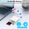 [Certifié Apple MFi] Lecteur de Carte SD Compact Flash, Loydia 3 en 1 USB-C Lightning vers SD/Micro SD/CF, Adaptateur Carte SD L