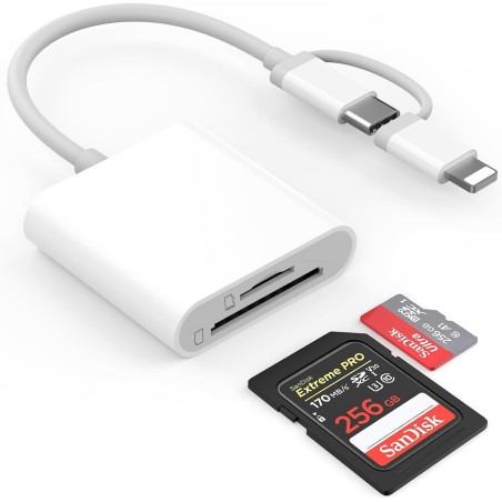 Lecteur de carte SD pour Phone/Pad, USB-C vers Micro SD TF, lecteur de carte mémoire USB-C, lecteur de carte mémoire pour téléph