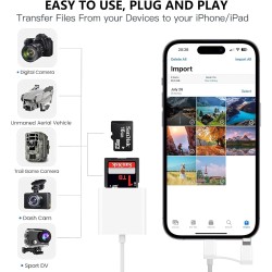 Lecteur de carte SD pour Phone/Pad, USB-C vers Micro SD TF, lecteur de carte mémoire USB-C, lecteur de carte mémoire pour téléph