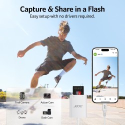 acer Lecteur de Carte SD USB C, Adapateur Carte Mémoire MicroSD USB C 5Gbps, Simultané à Lire et Écrire pour SD/Micro SD/SDHC/SD