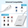 acer Lecteur de Carte SD USB C, Adapateur Carte Mémoire MicroSD USB C 5Gbps, Simultané à Lire et Écrire pour SD/Micro SD/SDHC/SD
