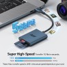 acer Lecteur de Carte SD USB C, Adapateur Carte Mémoire MicroSD USB C 5Gbps, Simultané à Lire et Écrire pour SD/Micro SD/SDHC/SD