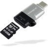 Integral Lecteur de Carte microSD Type C (USB 3.1 Microsdhc microSDXC [Design Compact Qui Peut Être Attaché à Vos Clés pour Plus