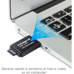 Integral Lecteur de Cartes mémoire Micro SD, USB 3.1 USB 3.0, microSDHC, microSDXC, Adaptateur