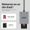 Acer Lecteur de Carte SD USB 3.0 avec câble, Lecteur de Carte mémoire pour Appareil Photo en Aluminium UHS-I, Adaptateur Micro S