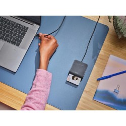 Trust Lecteur de Carte DNI USB-C, Compatible avec Toutes Les Cartes DNI, Conforme FIPS 201, FIPS TAA et ISO 7816 Classe A/B/C, C