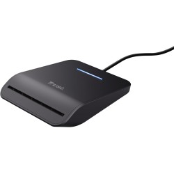 Trust Lecteur de Carte DNI USB-C, Compatible avec Toutes Les Cartes DNI, Conforme FIPS 201, FIPS TAA et ISO 7816 Classe A/B/C, C