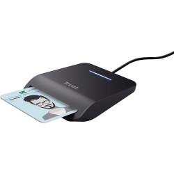 Trust Lecteur de Carte DNI USB-C, Compatible avec Toutes Les Cartes DNI, Conforme FIPS 201, FIPS TAA et ISO 7816 Classe A/B/C, C