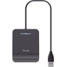 Trust Lecteur DNI, Compatible avec Toutes Les Cartes DNI, Conforme FIPS 201, FIPS TAA et ISO 7816 Classe A, B, C, câble de 100 c