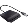Trust Lecteur DNI, Compatible avec Toutes Les Cartes DNI, Conforme FIPS 201, FIPS TAA et ISO 7816 Classe A, B, C, câble de 100 c