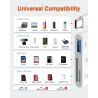 Lecteur de carte SD USB C vers carte SD pour iPadMacordinateur portable, 3 en 1 USB CType C vers USB Lecteur de carte mémoire po