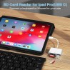 Lecteur de carte SD USB C vers carte SD pour iPadMacordinateur portable, 3 en 1 USB CType C vers USB Lecteur de carte mémoire po