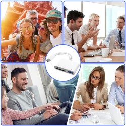 Lecteur de carte SD USB C vers carte SD pour iPadMacordinateur portable, 3 en 1 USB CType C vers USB Lecteur de carte mémoire po