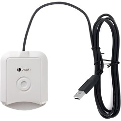 Lecteur de Carte Vitale Monofente Fixe - LITEO - Olaqin - Plug and Play - Ne nécessite Pas d'installation de Logiciel - Câble US