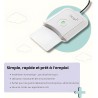 Lecteur de Carte Vitale Monofente Fixe - LITEO - Olaqin - Plug and Play - Ne nécessite Pas d'installation de Logiciel - Câble US