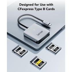 Lexar RW510 CFexpress Type B Lecteur de Carte, jusqu'à 10Gbps, USB 3.2 Gen 2 Lecteur de Carte Mémoire CFe Type B, Lecteur de Car