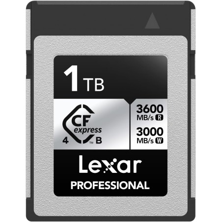 Lexar professional cfexpress 4.0 type b argent series 1tb, carte tybe b jusqu'à 3600mb/s en lecture, 2600mb/s en écriture, carte