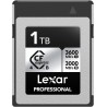 Lexar professional cfexpress 4.0 type b argent series 1tb, carte tybe b jusqu'à 3600mb/s en lecture, 2600mb/s en écriture, carte