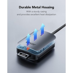 Lexar RW515 CFexpress Type A Lecteur de Carte Mémoire, USB 3.2 Gen 2, jusqu'à 900 Mo/s avec Câble USB-C/Adaptateur (LRW515U-RNHN