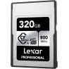 Lexar professional série argent carte cfexpress type a 320 go, carte cfe lecture jusqu'à 800 mo/s, vpg200, cf carte mémoire comp