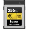 Lexar professional série or carte cfexpress 256 go, type b carte cf, jusqu'à 1750 mo/s en lecture, adoptez pcie 3.0 nvme, carte 
