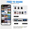 [Apple MFi Certified] Lecteur Cartes SD pour iPhone, Lightning vers Lecteur de Carte mémoire SD/Micro SD/USB, Adaptateur Cartes 