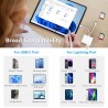 [Apple MFi Certified] Lecteur Cartes SD pour iPhone, Lightning vers Lecteur de Carte mémoire SD/Micro SD/USB, Adaptateur Cartes 