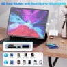 Lecteur de carte SD pour iPhone, lecteur de carte micro SD USB C 3 en 2, adaptateur micro SD vers type C, lecteur de carte mémoi