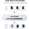 Lecteur de Carte USB C SD, Adaptateur de Carte SD de Type C SD Card Reader SD/Micro SD, Lecteur de Carte Mémoire pour iPhone 15,