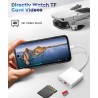Lecteur de Carte USB C SD, Adaptateur de Carte SD de Type C SD Card Reader SD/Micro SD, Lecteur de Carte Mémoire pour iPhone 15,