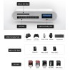 Lecteur de Carte USB C SD, Adaptateur de Carte SD de Type C SD Card Reader SD/Micro SD, Lecteur de Carte Mémoire pour iPhone 15,