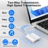 Lecteur Carte SD pour iPhone [Apple MFi Certified] 2 in 1 USB C Lightning vers SD Micro SD Lecteur de Carte Mémoire, Adaptateur 