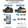 Lecteur Carte SD pour iPhone [Apple MFi Certified] 2 in 1 USB C Lightning vers SD Micro SD Lecteur de Carte Mémoire, Adaptateur 